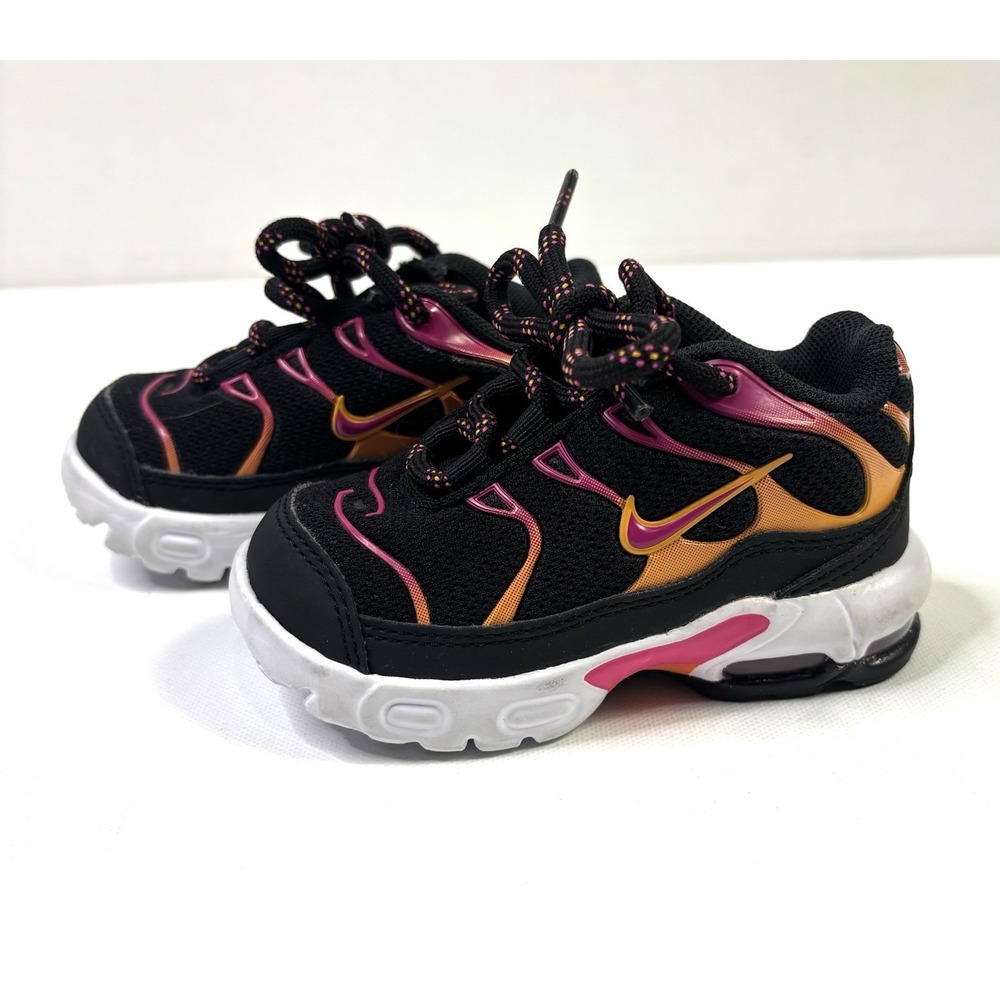 Nike Air Max Plus Toddler Sneakers Size 5C DX9266 001 Running Shoes Black